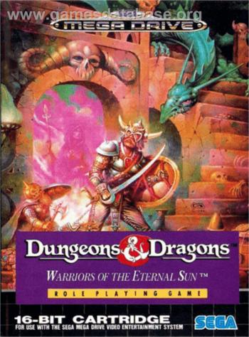 Cover D&D - Warriors of the Eternal Sun for Genesis - Mega Drive